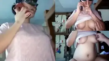 Ngewe Tetangga Bohay Sambil Telponan Suami Seru Amatir